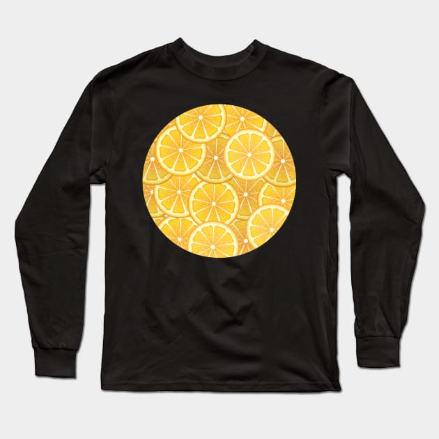 Orange Slices Long Sleeve T-Shirt by AnnArtshock